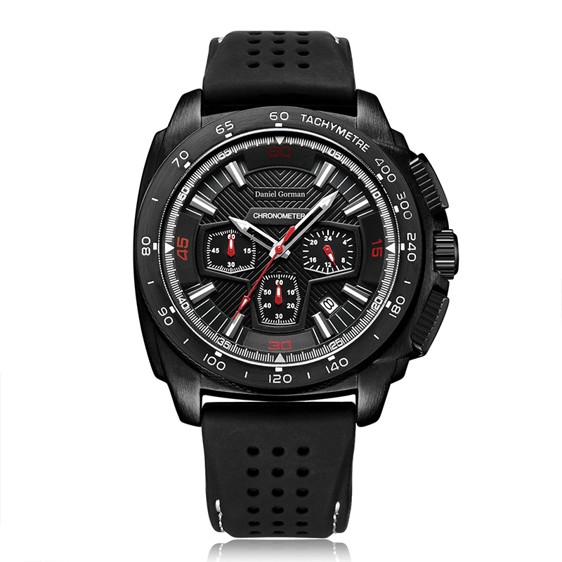 Daniel Gormantop Brand Luxury Sport Watch férfiak Katonai órák Kék gumi heveder automatikus vízálló órák RM2206