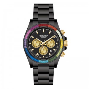 luxusóra rozsdamentes acél kvarc watchdg9003