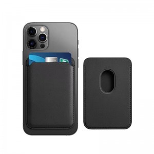 Alkalmazható az Apple Magsafe kártya táskához mágneses kiegészítő kártya hüvely iphone13 védő tok bőr iPhone13Pronévjegykártya táska