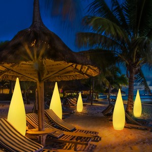 Kerti terasz fedélzet úszómedence dekoráció Modern LED álló padlóvilágítás Távoli RGB színváltó LED -es LED -es lámpa kültéri lámpák akkumulátorral működő vízálló újratölthető