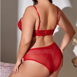 Szexi heveder virágcsipke fehérnemű szett szexi éjszakai ruházat