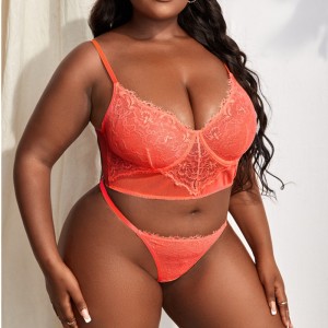 Szerződés szexi virágos csipke 2db fehérnemű szett szexi éjszakai ruházat