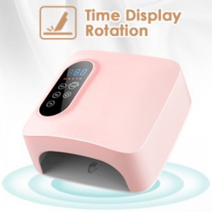 M&R 601Pro 72W vezetéknélküli LED körömlámpa, újratölthető LED körömszárító, 15600mAh vezetéknélküli gyors körömlakk göndör lámpa, professzionális gél körömvilágító körömművészeti manikűr szerszámok ott...