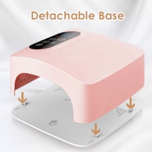 M&R 601Pro 72W vezetéknélküli LED körömlámpa, újratölthető LED körömszárító, 15600mAh vezetéknélküli gyors körömlakk göndör lámpa, professzionális gél körömvilágító körömművészeti manikűr szerszámok ott...