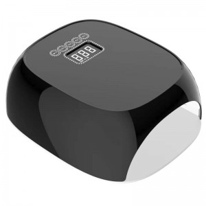 M&R 801PRO vezetéknélküli LED körömlámpa, vezetéknélküli körömszárító, 72W -os újratölthető LED körömlámpa, hordozható gél UV LED körömlámpa 4 időzítő beállítási érzékelővel és LCD kijelző zöld