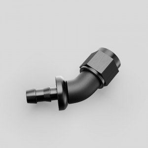 Egy darabból álló teljes áramlás megszakításnélküli barb push zár tömlő