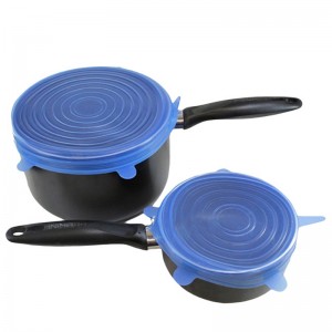 Tartós és újrafelhasználható élelmiszer -minőségű szilikon fedősapka