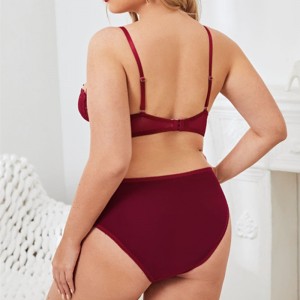 Kényelmes virágos csipke hám 2 darab fehérnemű szett szexi fehérneműkészlet