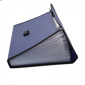 Bővítő mappa A4 betűméret PP műanyag 13 zsebek több zsebszervező kibővíthető fájl