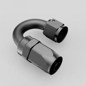 Alumíniumvágó stílusú forgó tömlő vége 0/30/45/60/90/120/150/180 fok egy illeszkedőnőstény AN4 AN8 AN12 AN16 AN20