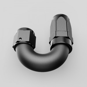 180 fokos alumínium egy darabból álló teljes áramlású forgó tömlő vége An4 an6 an8 an12 szerelvények