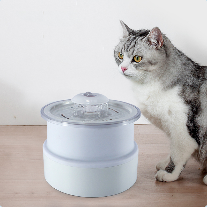 Élelmiszer -minőségű anyag BPA ingyenes macska szökőkút kisállat összecsukható szökőkút
