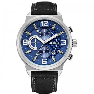 A Baogela férfiak fekete sportkvarc -órája szabadidős divat analóg időzítő óra