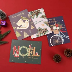 Üdvözlőkártyáknyomtatott kraft papír születésnapi egyedi logóranyomtatva 150 g/200g/250g/300g papírnyomtatott ajándék többszínű ajándék születésnap