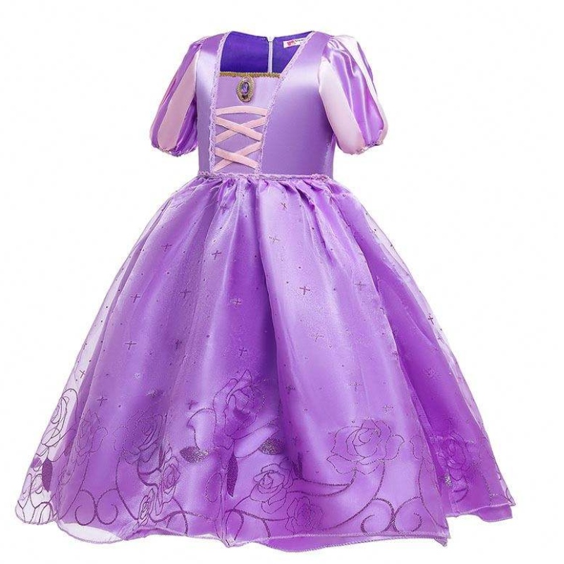 Halloween karácsonyi karneváli jelmez gyerek hercegnő lila tüll rapunzel ruha gyermekek hcrs-017