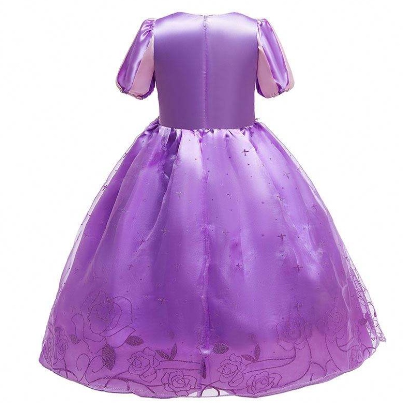 Halloween karácsonyi karneváli jelmez gyerek hercegnő lila tüll rapunzel ruha gyermekek hcrs-017