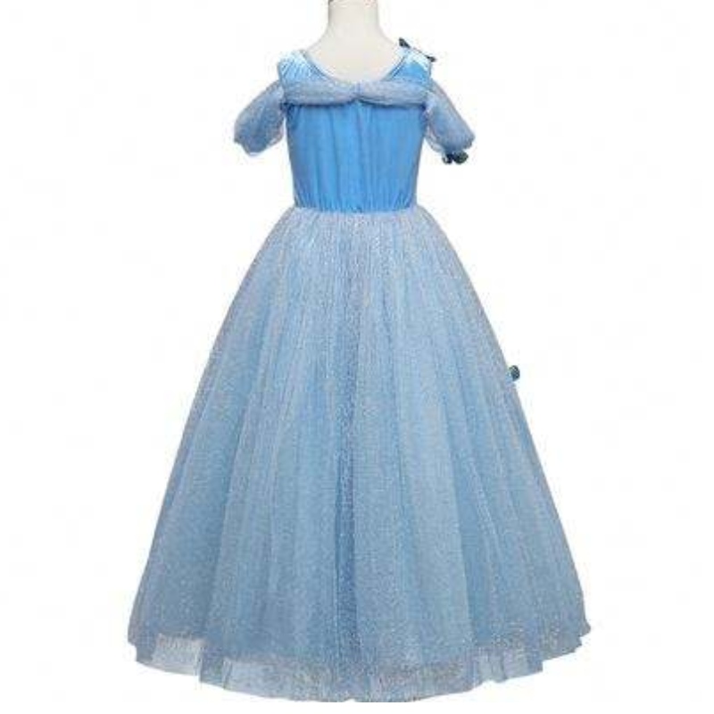 Nagykereskedelem Aurora hercegnő ruha alvó szépség jelmez lány ruhák pillangó gyerekeknek rövid ujjú csipke ruha