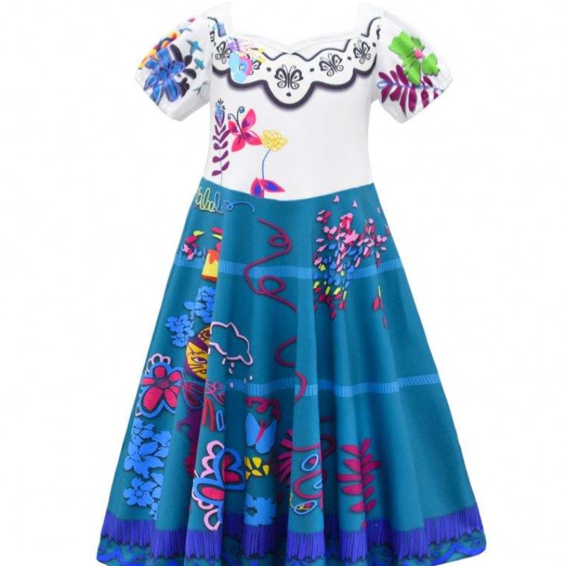 Anime Isabella Encanto lila ruha lányok hercegnő gyerekek divatos ruha carnival cosplay encanto jelmez gyerek ruházat
