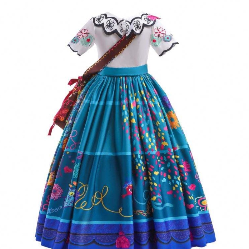 Baige Encanto Mirabel cosplay jelmez tv&movie gyerekek képzeletbeli karneváli húsvéti hercegnő ruha mfmw002