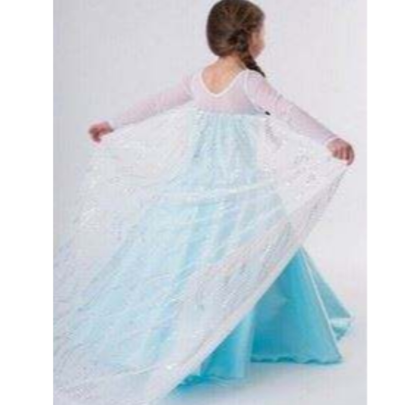 Baige új hófarok lányok ruhák kiegészítők cosplay jelmez Elsa ruha hercegnő party ruha