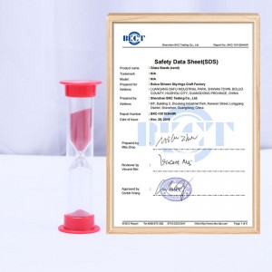 Nagykereskedelem 1 2 3 4 5 perces színes műanyag homok időzítő homokóra gyerekeknek játék és társasjáték homok óra és kocka