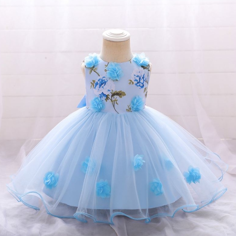 Forró eladás Baby Summer Girl Party ruha Gyerekek Születésnapi esküvői ruha 3-24 méterre viselni L1909xz