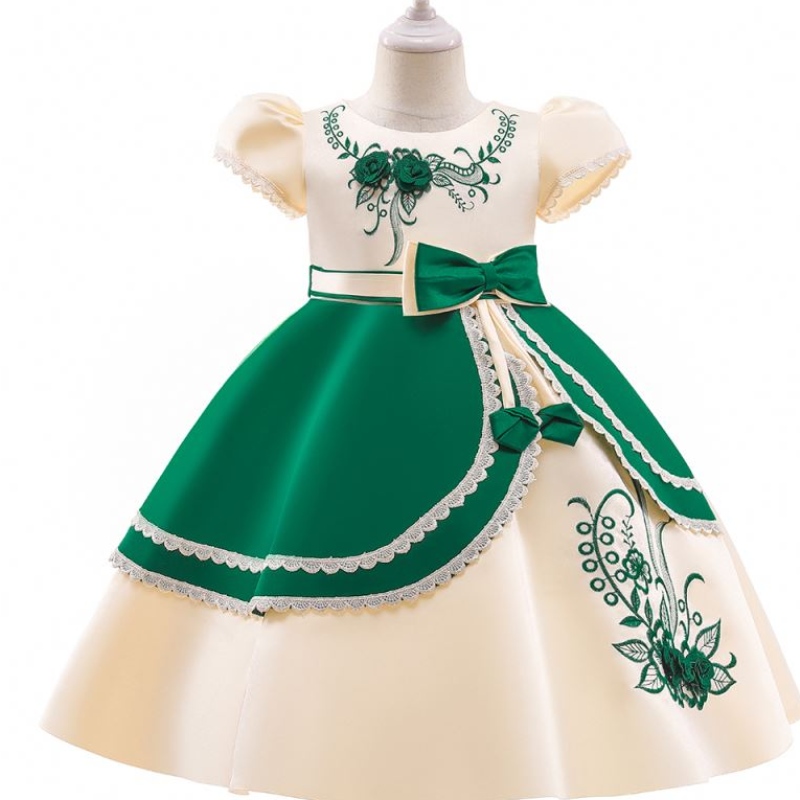Baige európai stílusú lány esküvői ruha gyerekeknek kedves születésnapi party ruhák 3-10 éves L5240