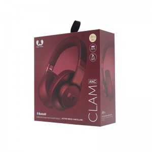 Fejhallgató csomagolódoboz dupla réz papír laminált szürke tábla szárny mágneses doboz kemény papírdoboz