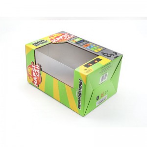 Elektronikus játékok Korrugált papírdoboz csomagolás Átlátszó ablaktervezés csúcskategóriás egyedi egyedi