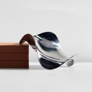 Ezüst hullámos tálca