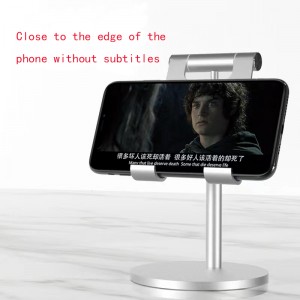 Fém alumínium ötvözet lift asztali mobiltelefon -tartó élő teleszkópos beállítás tabletta zárójel