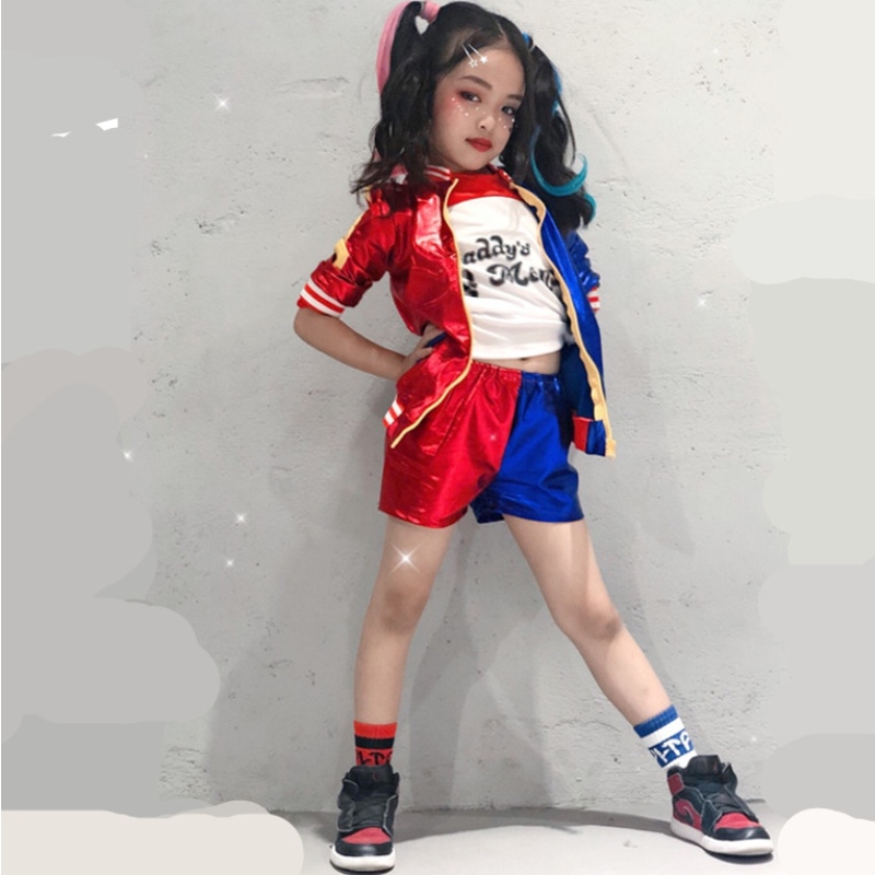 Gyerekeknapi karnevál Har Li gyerekek lányok cosplay jelmezek Quinn Monster Jacket Pants póló Party ruhák