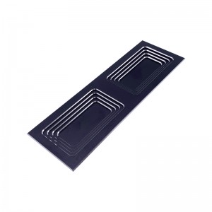 Kiváló minőségű otthoni hardver bútorok fiók szekrény ajtó fekete fém alumínium CNC húzó fogantyú