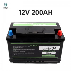 JiaAo lítium vas foszfát akkumulátor élettartam4 12v 100/200AH rv tengeri mély ciklusú bms Bluetooth lítium akkumulátor