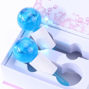 Magic Ice Roller Ball Blue Glitter rózsaszín finom vonalak arca Fagyasztás Hűtő arc szépség jéggömbök