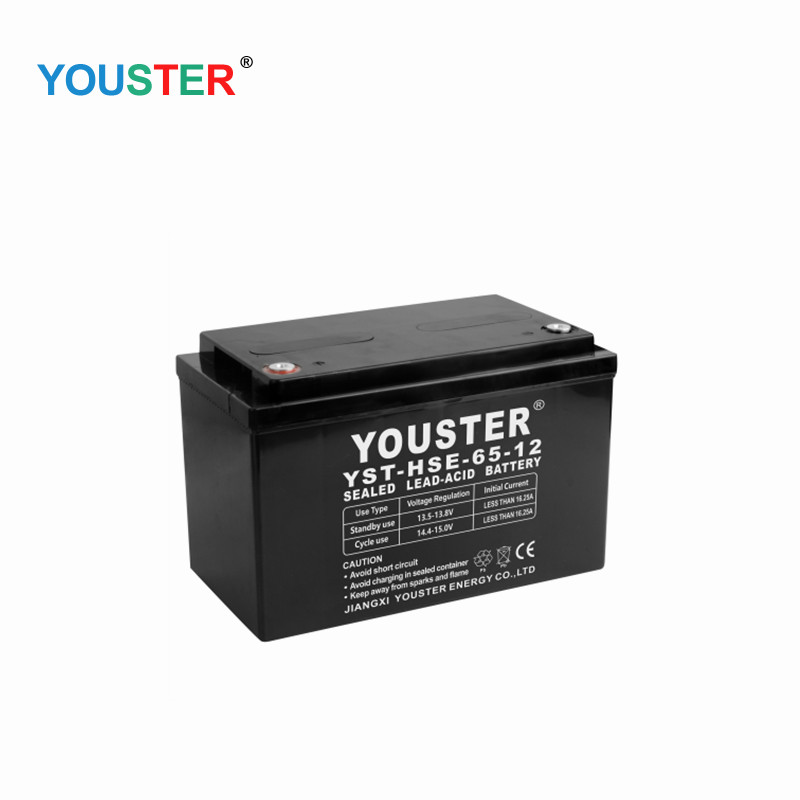 A legjobb minőségű újratölthető lezárt 12v65AH ólom sav otthoni energianapenergia akkumulátor tároló rendszer