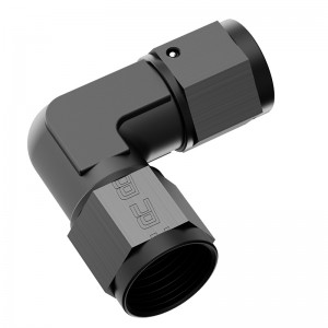 Női-női 90 fokos forgó csatlakozó szerelvény adapter Union Alumínium eloxált