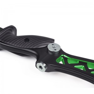 ELONGARROW 25 hüvelykes RH/LH fekete és zöld vegyes színű visszatérő íj emelők