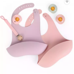 Baba melltartó szilikon melltartó állítható vízálló étkezési eszközök Élelmiszer minőségű melltartó