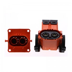 Új energia járműveknagy áramú csatlakozó 200a 2 tűs könyök dugó fogantyú csatlakozó