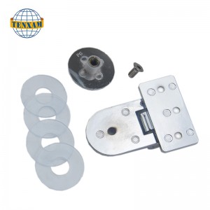 Kerek gyöngy csuklópánt a falnak