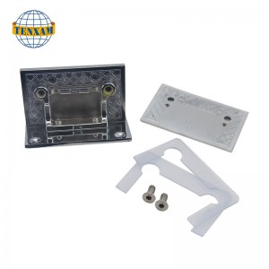 Kétoldalasnégyzet alakú üvegklip