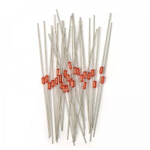 MF58 üveg burkolt üvegbevonatú termisztor hőmérséklet mérés NTC termisztor