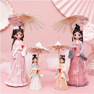 Finom lány esernyővel