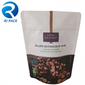 Nagykereskedelmi digitálisnyomtatás Kraft papír doypack cipzárral