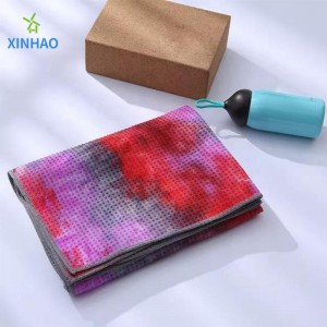 Csúszásgátló környezetvédelminyakkendőfesték jóga törülközőnagykereskedelem, magas hőmérsékletűnyakkendő-festék jóga szőnyeg törülköző puha és izzadság-abszorpció, ideális magas hőmérsékletű jógahoz, fit...