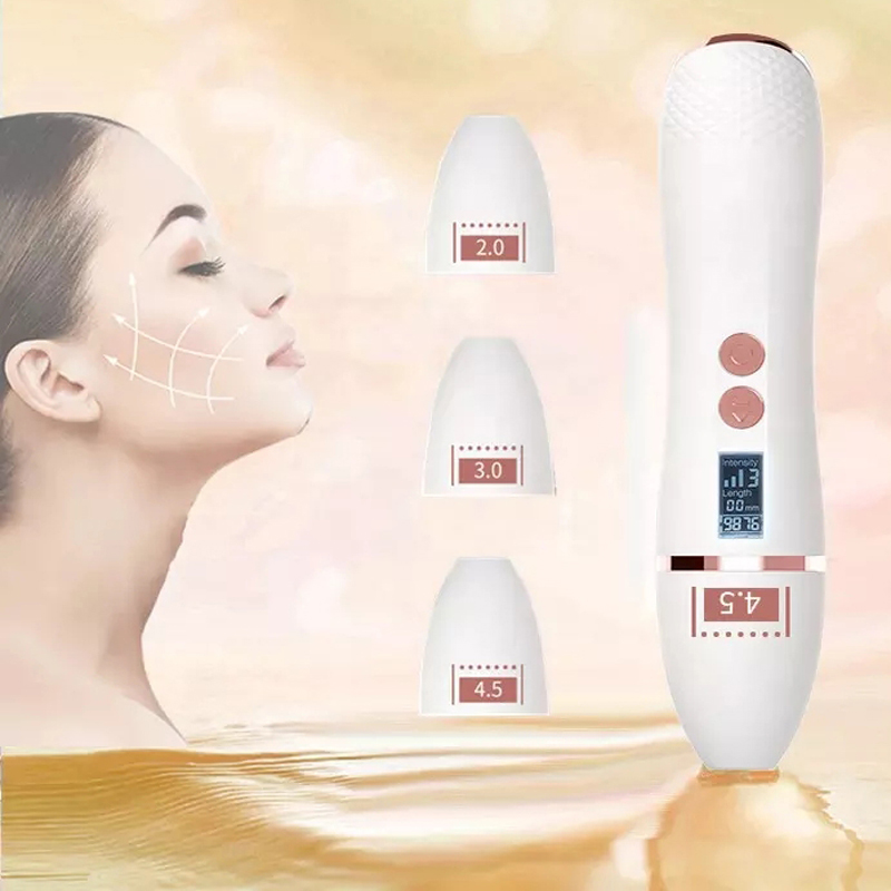 7d mini hifu multifunkcionális ultrahangos fókuszált arcfacka műszer bőr meghúzása arcmasszagernagy intenzitású HIFU arcfelvétel szépség eszköz