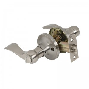 7306 Adatvédelmi ajtó karok szaténnikkel, klasszikus hullámstílusú belső ajtó Kulcsnélküli hálószoba fürdőszobához