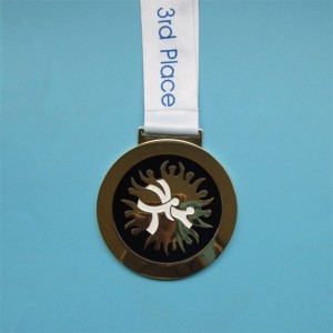 Cink ötvözet fémérmek és trófeák ajándéktárgy ajándék aranyérmek sport szalaggal