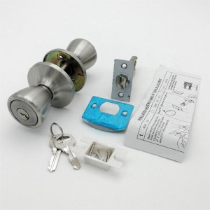 2506 Belső ajtógomb szatén króm ajtógomb rock és kulcsfontosságú bejárati ajtó gomb 1 csomag